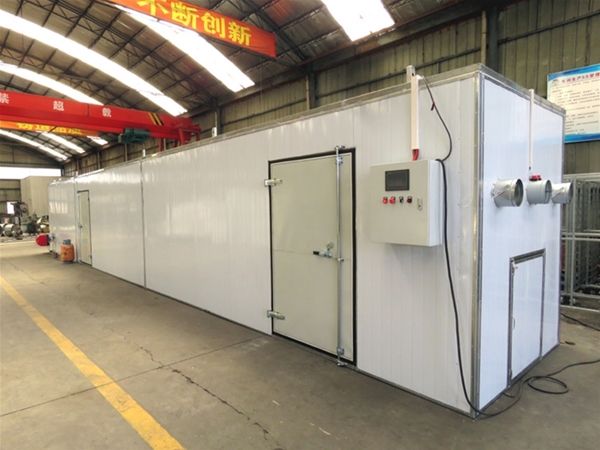 脫硫劑顆粒（lì）網帶烘幹機